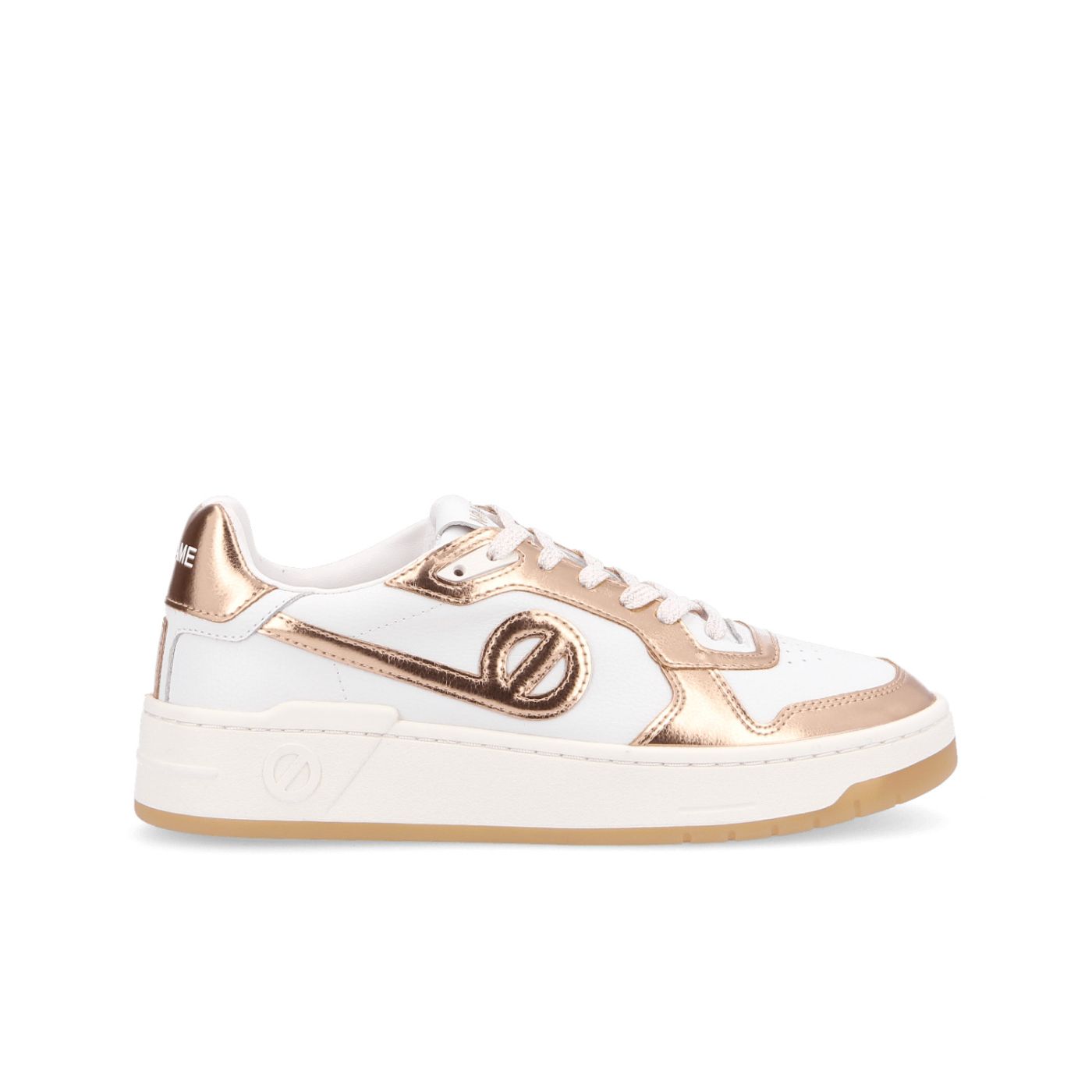 KELLY SNEAKER - GRAIN/METALLIC - WHITE/COPPER